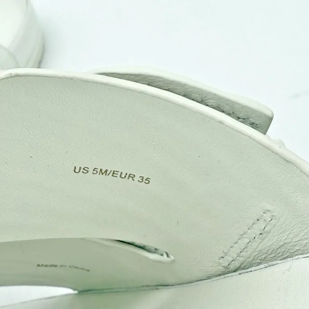 Vince Womens Glyn Sandals US 5 M EU 35 White Leather EUC